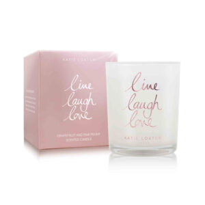 pink love candle