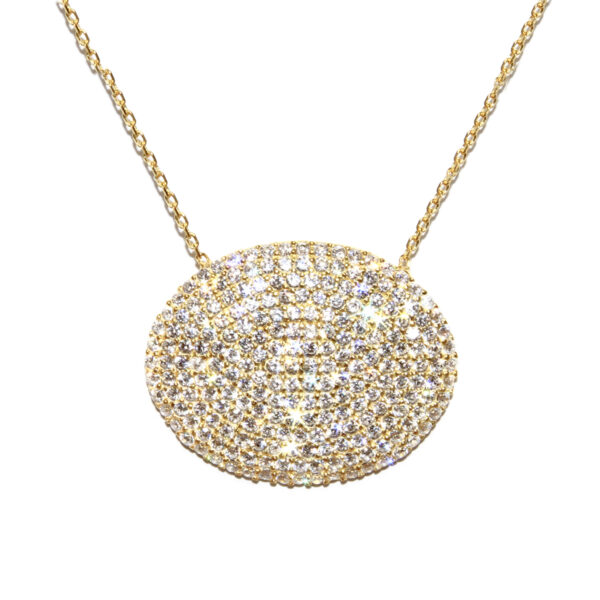 Gold plated CZ pendant
