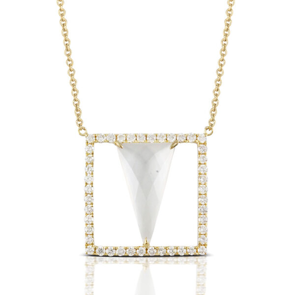 Doves by Doron Paloma square necklace