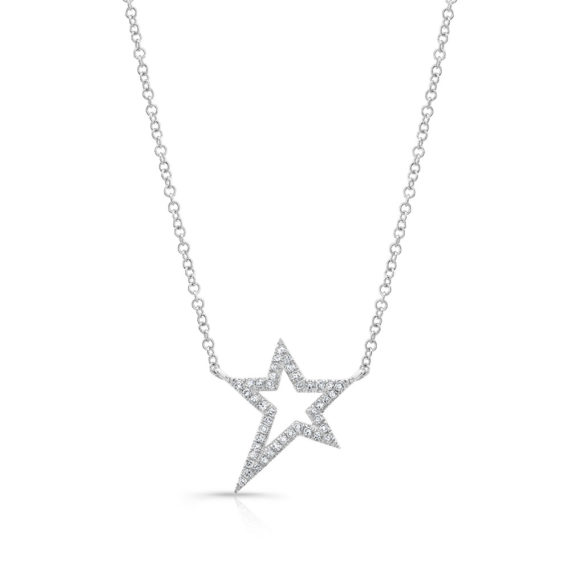 Anne Sisterone diamond star necklace