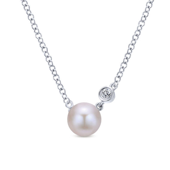 Gabriel & Co pearl pendant necklace
