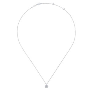 Gabriel & Company white gold pendant necklaceGabriel & Company white gold pendant necklace overview