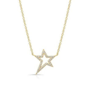 pave star necklace