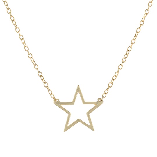 Open Star Necklace - ROCKS: Jewelry, Gifts, Home