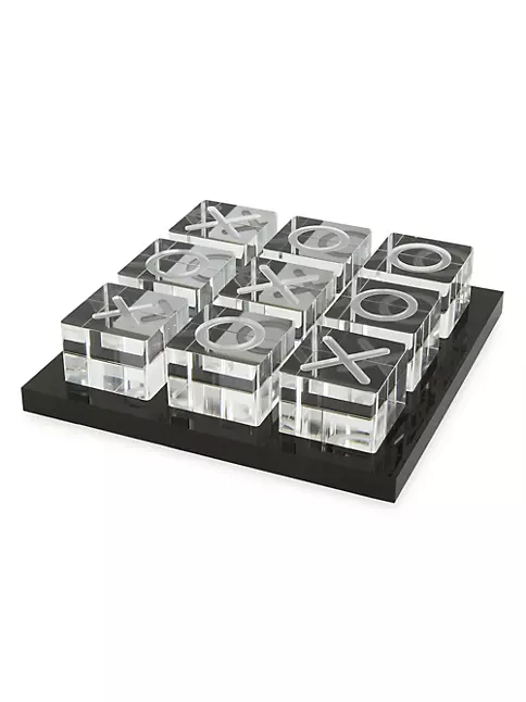 Acrylic Tic Tac Toe Black - ROCKS: Jewelry, Gifts, Home